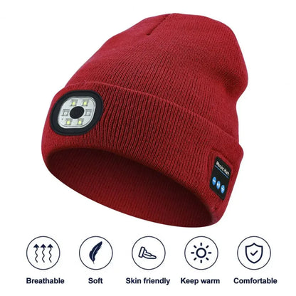 Glow & Groove Bluetooth Beanie